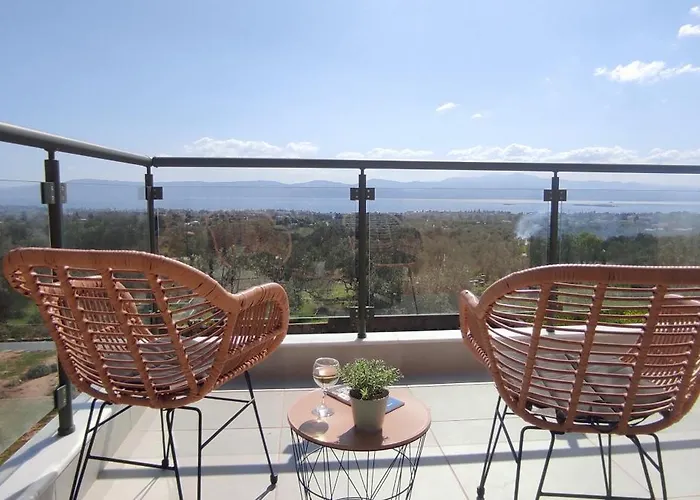 Villa Gala Eretria Family With Sea View, Garden & Bbq